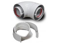 Колено 90 град. МАМА-МАМА коаксиальный d60/100 FE Antkalip - 1