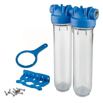 Atlas Filtri DP DUO TS (прозрачные) 1/2" OT (латунь) 20" KIT (RA1391301)