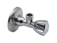 Кран вентильний для сантехприладів Ø1/2" х 3/8" трикутна ручка VA Albertoni srl (C426485)