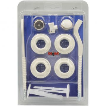 Монтажний комплект з кронштейнами для алюмінієвого радіатора 1" x 1/2" RM (10610012MS)