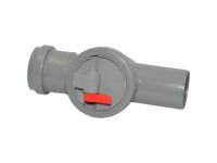Возвратный клапан канализационный Ø50 PP с принудительным перекрытием REDI s.p.a. (ZVA51PP)