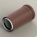 Патрубок с изоляцией для конденсационного газового котла Ø80 мм (кожух Ø100 мм) L500 mm COPPER GROPPALLI S.R.L (A44.040.000003)