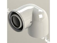 Коаксиальное колено со смещением для конденсационных котлов Ø60/100 mm - 90° GROPPALLI S.R.L (A03.002.000235)