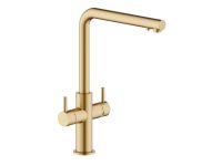 KITCHEN Змішувач для кухні (Warm honey PVD) з підключенням фільтру NOBILI (AQ93823/3VGTP)