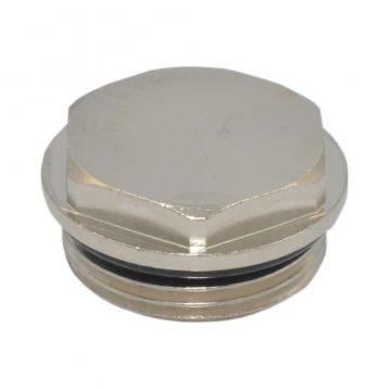 Заглушка ХРОМ Ø3/4" З (ущільнення EPDM) Marvit Spa