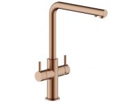 KITCHEN Змішувач для кухні AQ93823/3VRTP (Chocolate red PVD) з підключенням фільтру NOBILI