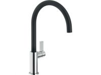 Смеситель для кухни NOBILI FLAG (black+crome) (FL96113NC)