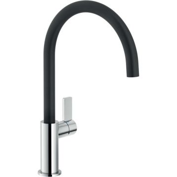 Смеситель для кухни NOBILI FLAG (black+crome) (FL96113NC)