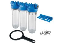 Atlas Filtri DP TRIO TS (прозрачные) 3/4" OT (латунь) 10" KIT (RA1400401)