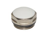 Заглушка Ø1/2" С с белой пластиковой вставкой (уплотнение EPDM) Marvit Spa (103100099)