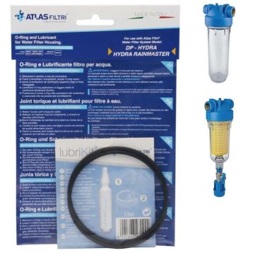 Набір кільце ущільнювальне для колби Atlas Filtri DP/HYDRA (2 шт) та однодозовий змащувач (RE9020676)