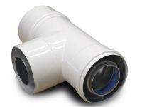 Конденсатовідвідник та конденсатозбірник Т-подібне з'єднання зі для турбованого газового котла d60/100 - 1