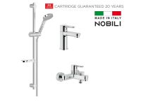 Набір змішувачів ABC ДЛЯ ДУШУ/ВАННИ 3 в 1 NOBILI (ABL00001CR)