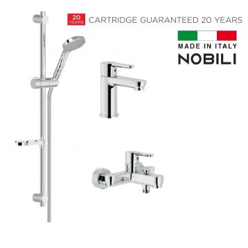 Набір змішувачів ABC ДЛЯ ДУШУ/ВАННИ 3 в 1 NOBILI (ABL00001CR)
