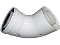 Колено 90 град. конденсационное коаксиальное d60/100 PP-R+Fe