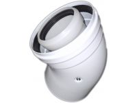 Коліно коаксіальне 45 град. для конденсаційного котла d60/100 PP-R + FE (TR.6045 С)
