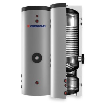 Бойлер комбінований + буфер ТН 300/85 л BOLLY® 1 HY XL INOX CLASS A (1 змійовик) Cordivari srl