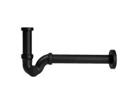 Сифон латунний чорний NERO для умивальника (під автопробку) з ревізією Ø32 х 1 1/4" (53911425R12N)