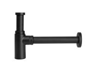 Сифон латунний чорний NERO для умивальника (під автопробку) BRIGITTE Ø32 х 1 1/4" (486114N)