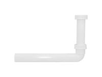 3070000000 Патрубок кутовий для умивальника зовнішній білий Ø1 1/4 Ø32 x 250 мм SANIT (Germany) (03.070.00..0000)