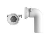 58114 Коліно з зворотнім клапаном для унітазу 90° SANIT (Germany) (58.114.01..0000)