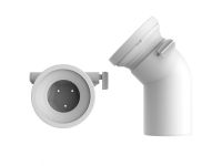 58113 Колено с обратным клапаном для унитаза 45° SANIT (Германия) (58.113.01..0000)