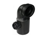 58903 Колено 90° с левым отводом Ø50/40 до установки Ø110/90 SANIT (Germany) (58.903.00..0000)