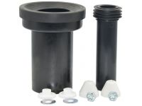 58931 Набор для установки PE (патрубок Ø90 180 мм + Ø45, хром накладки) SANIT (Germany) (58.931.00..0099)