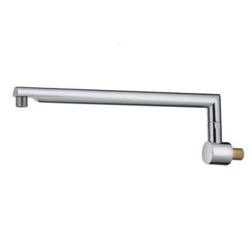 Трубка розпилювача латунна хромована Г-подібна Ø25 L40 см ISA (56700)