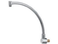 Трубка розпилювача дугоподібна латунна хромована Ø19 L40 см ISA (56750)