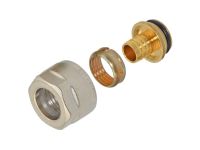 Гайка с ниппелем Ø16 х 2,2 х 3/4" никель (ПЭ) GENERAL FITTINGS (330080N051622A)