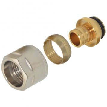 Гайка з ніпелем Ø20 х 2,8 х 3/4" нікель (ПЕ) GENERAL FITTINGS (330080N052028A)