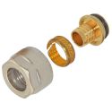 Гайка з ніпелем Ø17 х 2,0 х 3/4" нікель (ПЕ) GENERAL FITTINGS (330080N051720A)