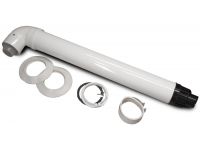 Комплект димохід коаксіальний подовжувач для конденсаційних котлів d60/100 PP-R + Fe