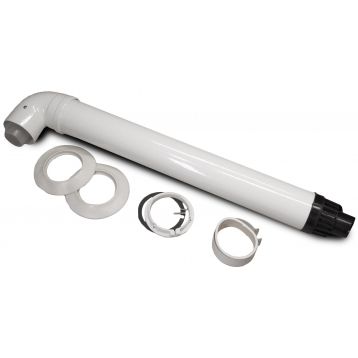 Комплект димохід коаксіальний подовжувач для конденсаційних котлів d60/100 PP-R + Fe