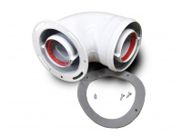 Стартовий кут (установчі) 60/100 для турбованого газового котла Nova Florida, Fondital, Hi-Therm, Roda