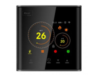 4HEAT AE-740 Терморегулятор для електричної чи водяної теплої підлоги WiFi Кольоровий дисплей, Чорний (4HT.AE740B.WF)