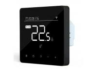4HEAT Premium HT66 Терморегулятор для електричної чи водяної теплої підлоги WiFi Чорний Сенсорний (4HT.HT66WF.B)
