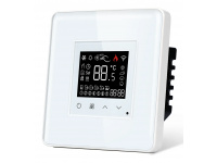 1DAL Терморегулятор для электрического или водяного теплого пола Wi-Fi Белый, Стеклянная рамка, Сенсорный (G86D-TRWF.WT)