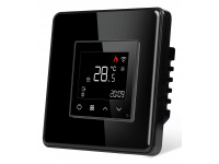 1DAL Терморегулятор для электрического или водяного теплого пола Wi-Fi Черный, Стеклянная рамка, Сенсорный (G86D-TRWF.BL)