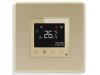 1DAL Терморегулятор для електричної чи водяної теплої підлоги Wi-Fi Золото, Сенсорний (P86-TRWF.GD)