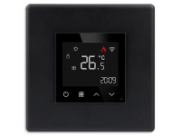 1DAL Терморегулятор для электрического или водяного теплого пола Wi-Fi Черный, Сенсорный (P86-TRWF.BL)