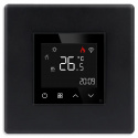 1DAL Терморегулятор для електричної чи водяної теплої підлоги Wi-Fi Чорний, Сенсорний (P86-TRWF.BL)