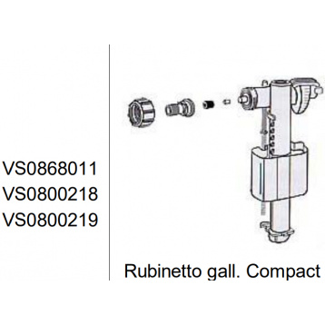 868011 Клапан до бачка Valsir S.p.A. (VS0868011)