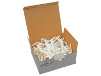 Крюк двойной Ø10 х 102 mm (труба 2 х Ø25 mm) БЕЛЫЙ PP (упаковка 50 шт.) (7-0100-050-01-00) - 1