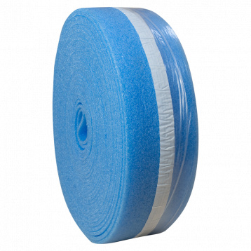 Демпф. стрічка (бухта 50 м) БЛАКИТНА 150 х 8 мм (фартух, нас., смужка клею 3 см) (7-1500-050-03-02)