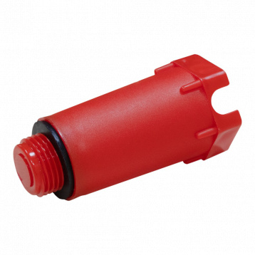 Монтажная заглушка 01/2" КРАСНАЯ (упак. 20 шт., поштучно) ALPHAHEAT Sp. z o (7-0120-020-01-03)