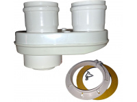 Адаптер для турбованого газового котла (бінокль) перехідник для двотрубної системи з 100/60 на 2х80mm (СЕ.00.150 H)