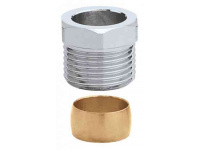 CALEFFI Компресійний фітинг двоконусний d1/2" x d15 (441415) - 1